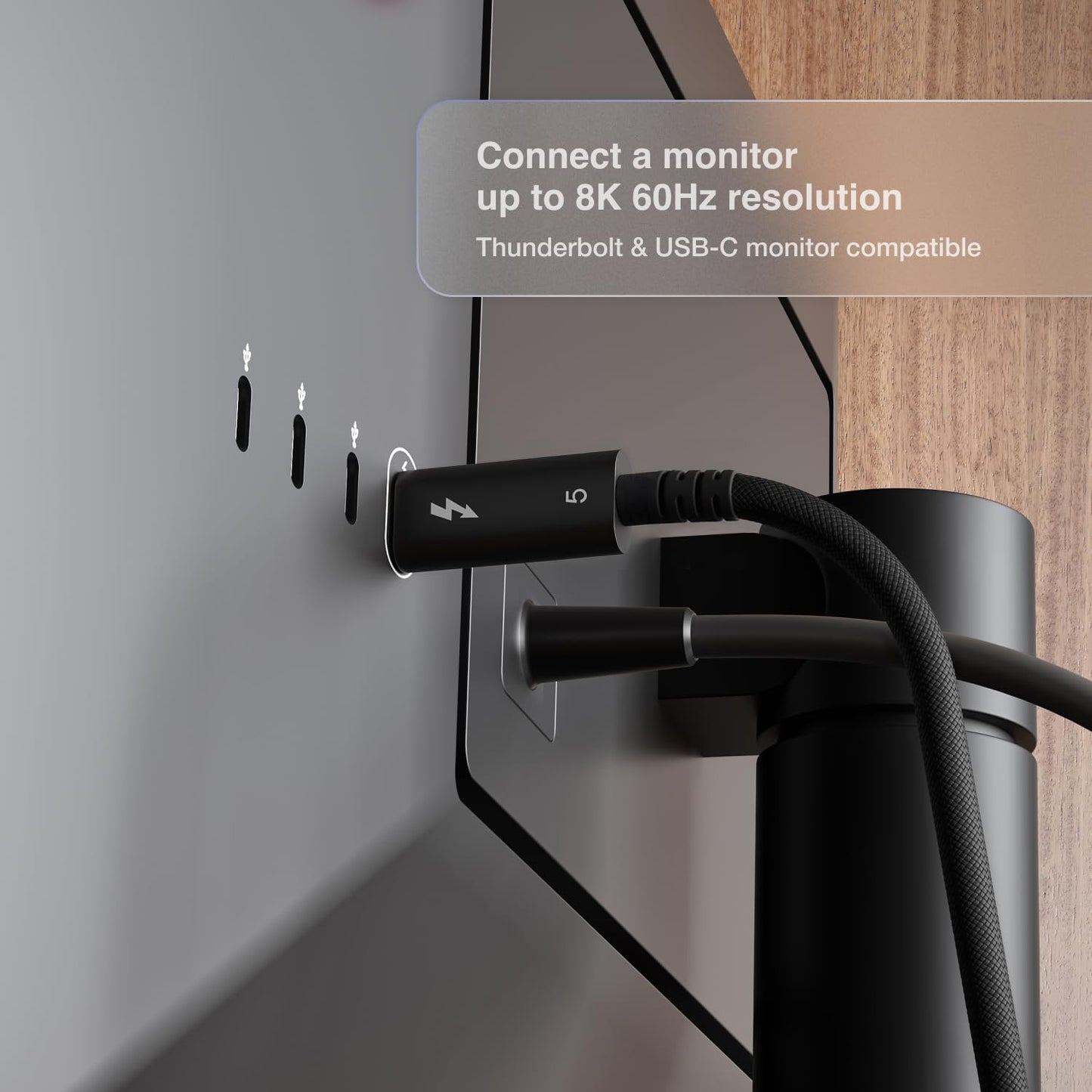 Active Thunderbolt 5 (USB‑C) Pro Cable (2.0m / 6.56 ft Braided)