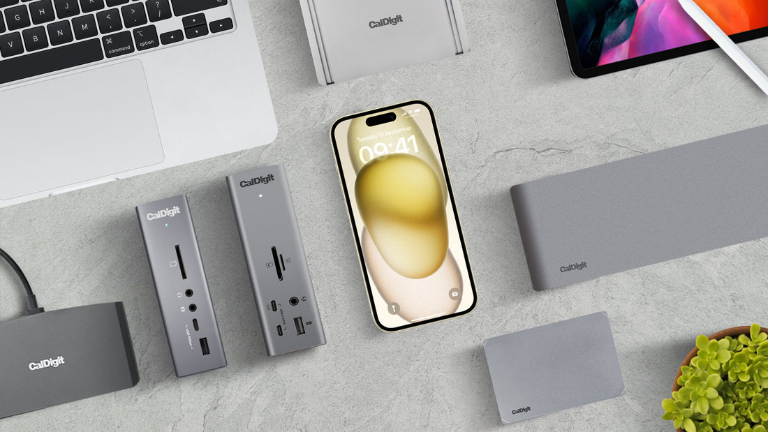 iPhone 15 (USB-C) & CalDigit Docks