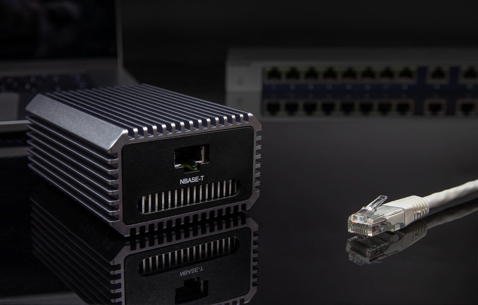 Connect 10G with an ethernet cable next to it