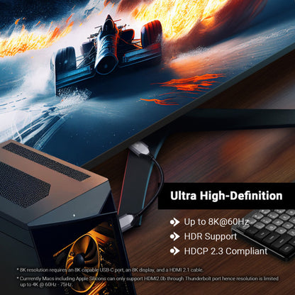 Active DisplayPort 2.0 to HDMI 2.1 Adapter