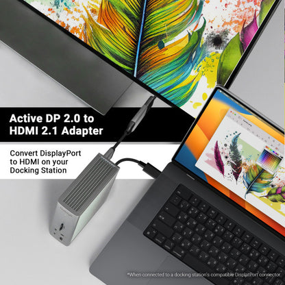 Active DisplayPort 2.0 to HDMI 2.1 Adapter